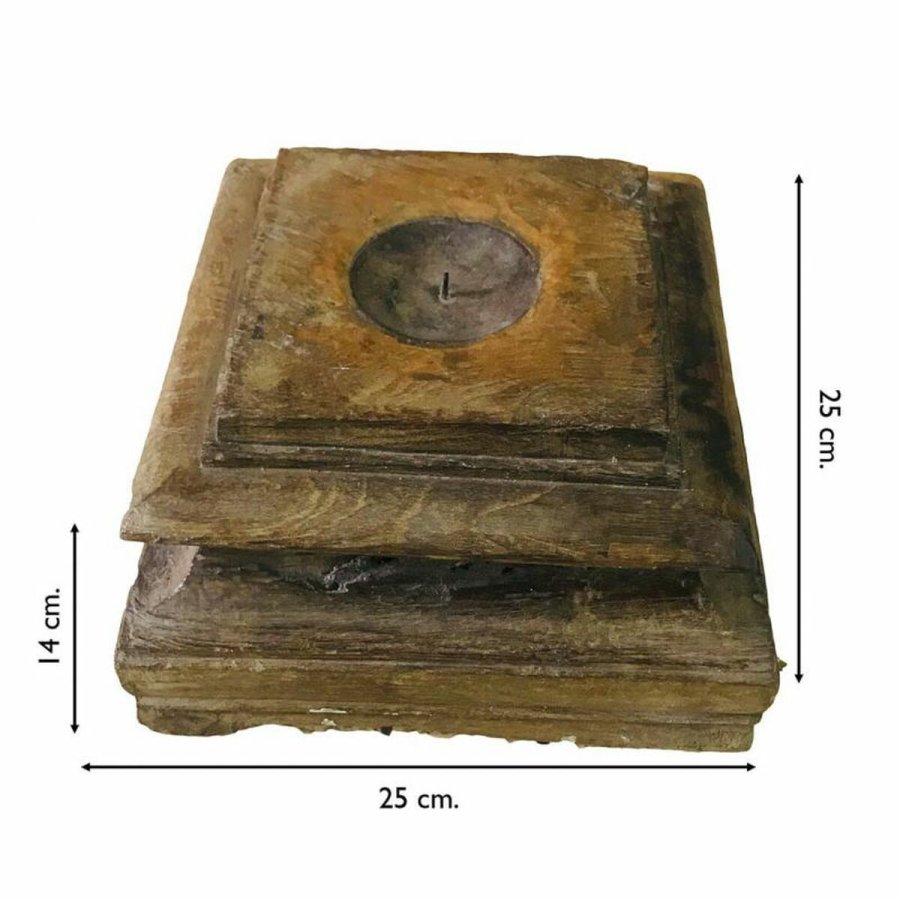 Lysestage Alexandra House Living Genbrugt Tr 25 x 14 x 25 cm #4