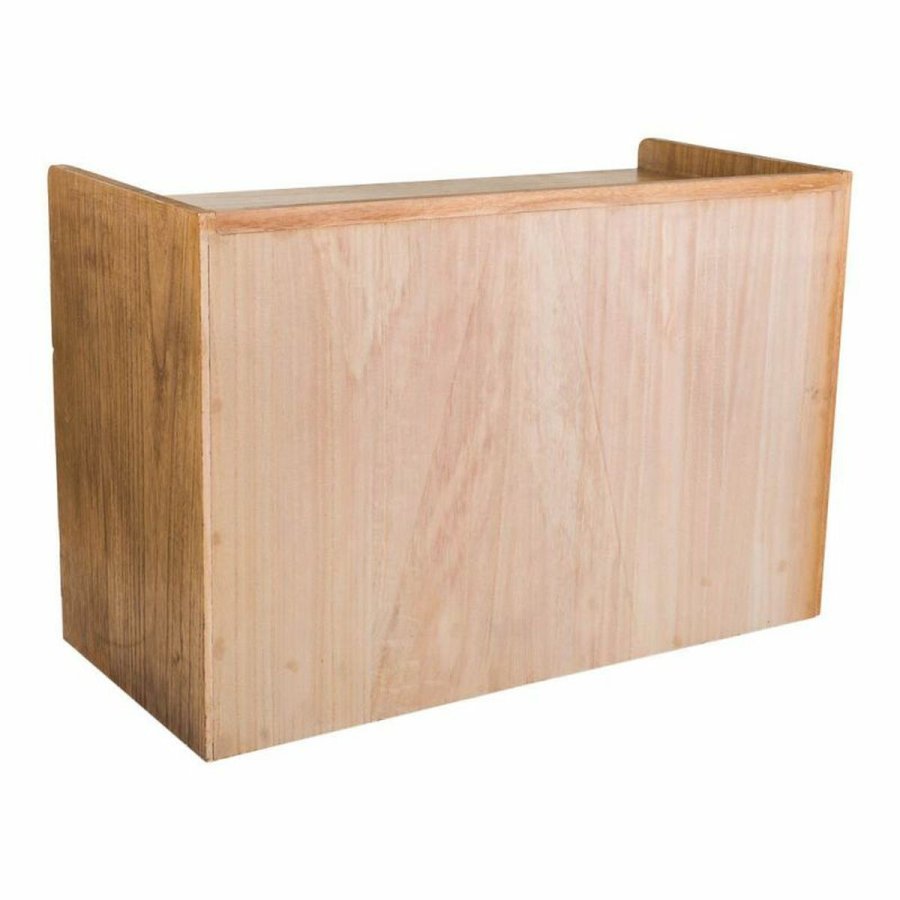 Stol Alexandra House Living Brun Natur Paulonia tr Tr MDF 38 x 53 x 80 cm Skostativ #21