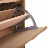 Stol Alexandra House Living Brun Natur Paulonia tr Tr MDF 38 x 53 x 80 cm Skostativ #31
