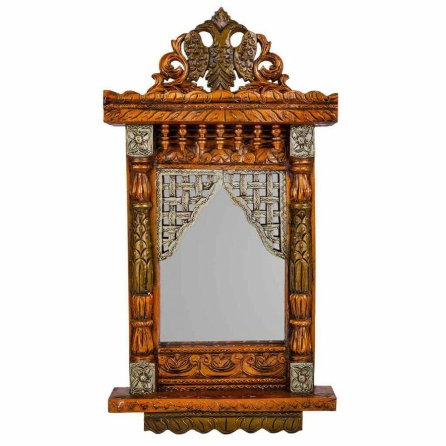 Vgspejl Alexandra House Living Hvid 7 x 71 x 31 cm Geometri #11