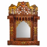Vgspejl Alexandra House Living Hvid 10 x 68 x 51 cm Geometri #11