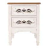Natbord Alexandra House Living Hvid 38 x 62 x 48 cm #16