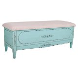Stol Alexandra House Living Bl Svamp Gran Tr MDF 43 x 48 x 120 cm #1