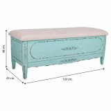Stol Alexandra House Living Bl Svamp Gran Tr MDF 43 x 48 x 120 cm #31