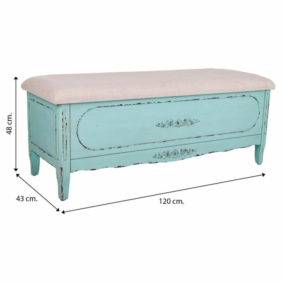 Stol Alexandra House Living Bl Svamp Gran Tr MDF 43 x 48 x 120 cm #31