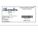 Bordlampe Alexandra House Living Sort Jern 31 x 62 x 31 cm #2