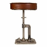 Taburet Alexandra House Living Brun Lder Tr Jern 36 x 50 x 36 cm #16