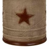 Taburet Alexandra House Living Kanvas Lder Jern 30 x 45 x 30 cm #16