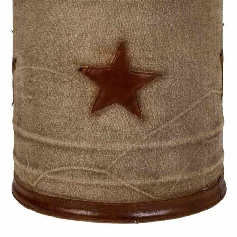 Taburet Alexandra House Living Kanvas Lder Jern 30 x 45 x 30 cm #16