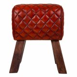Taburet Alexandra House Living Brun Lder Mangotr 51 x 30 x 41 cm #6