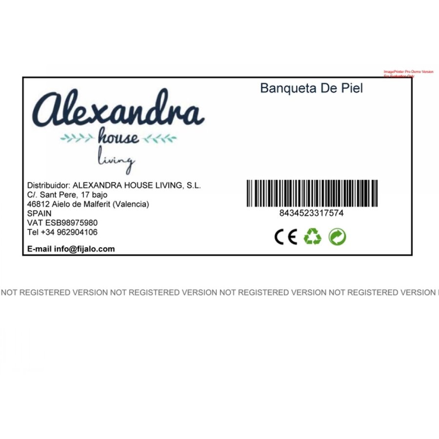 Stol Alexandra House Living Lder Mangotr 46 x 35 x 89 cm #31