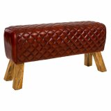 Stol Alexandra House Living Lder Mangotr 46 x 35 x 89 cm #1