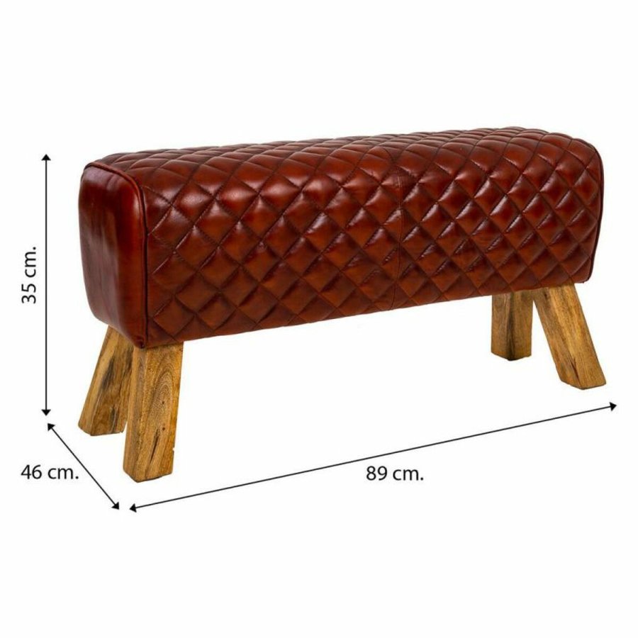 Stol Alexandra House Living Lder Mangotr 46 x 35 x 89 cm #26