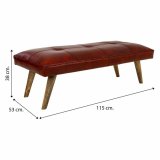 Stol Alexandra House Living Rd Lder Mangotr 53 x 38 x 115 cm #21