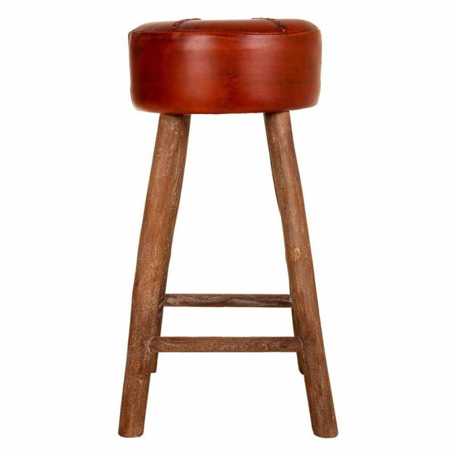 Taburet Alexandra House Living Brun Lder Mangotr 78 x 41 x 41 cm #11