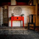 Spisebordsstol Alexandra House Living Sort 42 x 119 x 49 cm #3