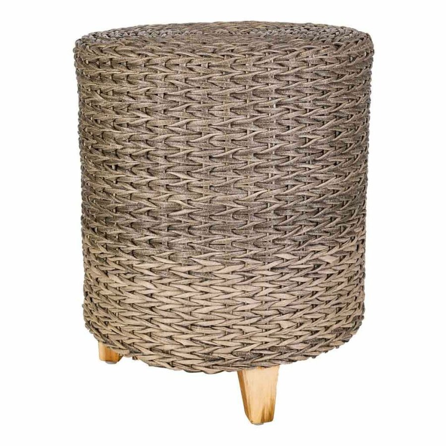 Taburet Alexandra House Living Gr Tr syntetisk spanskrr 40 x 48 x 40 cm #1