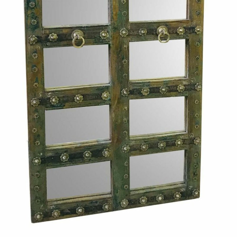 Spejl Alexandra House Living Grn Genbrugt Tr ldet overflade 4 x 179 x 87 cm #11