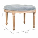 Stol Alexandra House Living Gr Gummi Tr 70 x 47 x 70 cm #26
