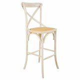 Taburet Alexandra House Living Hvid Spanskrr 53 x 116 x 45 cm #1
