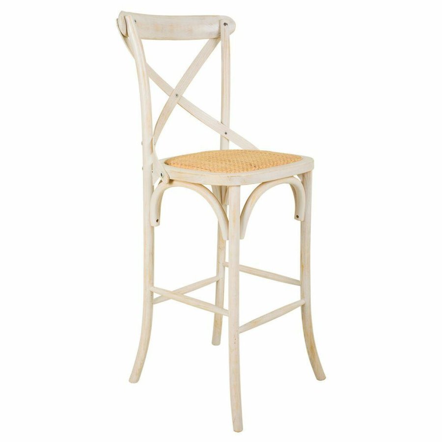 Taburet Alexandra House Living Hvid Spanskrr 53 x 116 x 45 cm #1