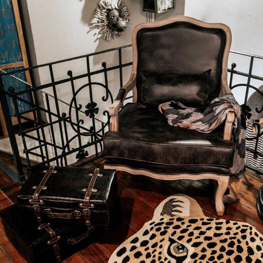 Lnestol Alexandra House Living Brun 72 x 92 x 64 cm #2