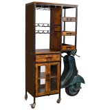 Hylder Alexandra House Living Metal Mangotr 67 x 194 x 140 cm Flaskereol Motorcykel #1