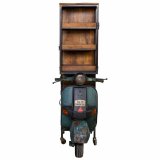 Hylder Alexandra House Living Metal Mangotr 67 x 194 x 140 cm Flaskereol Motorcykel #6