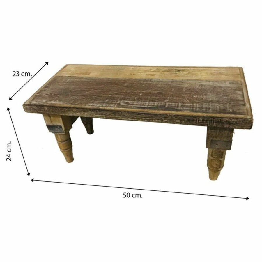 Taburet Alexandra House Living Brun Genbrugt Tr 23 x 24 x 50 cm #16