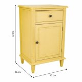 Natbord Alexandra House Living Gul 36 x 72 x 45 cm #25