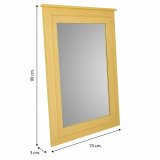 Vgspejl Alexandra House Living Gul 3 x 90 x 70 cm Rektangulr #31