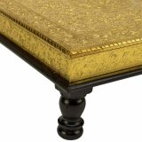Sofabord Alexandra House Living Gylden Aluminium Tr MDF 38 x 12 x 38 cm #6