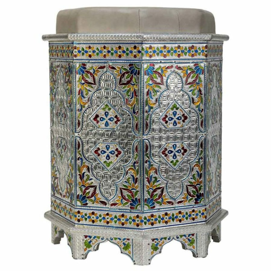 Taburet Alexandra House Living Bl Aluminium Tr MDF 11 x 42 x 38 cm #19