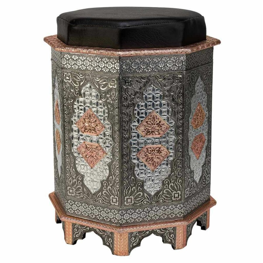Taburet Alexandra House Living Bl Aluminium Tr MDF 11 x 42 x 38 cm #1