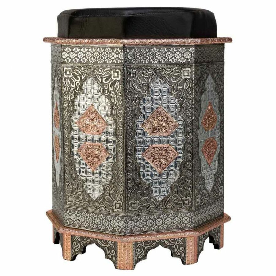 Taburet Alexandra House Living Bl Aluminium Tr MDF 11 x 42 x 38 cm #19