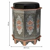 Taburet Alexandra House Living Bl Aluminium Tr MDF 11 x 42 x 38 cm #25