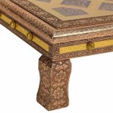 Sofabord Alexandra House Living Kobber Aluminium Tr MDF 38 x 14 x 38 cm #6