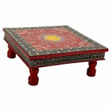 Sofabord Alexandra House Living Rd Aluminium Tr MDF 38 x 14 x 38 cm #1