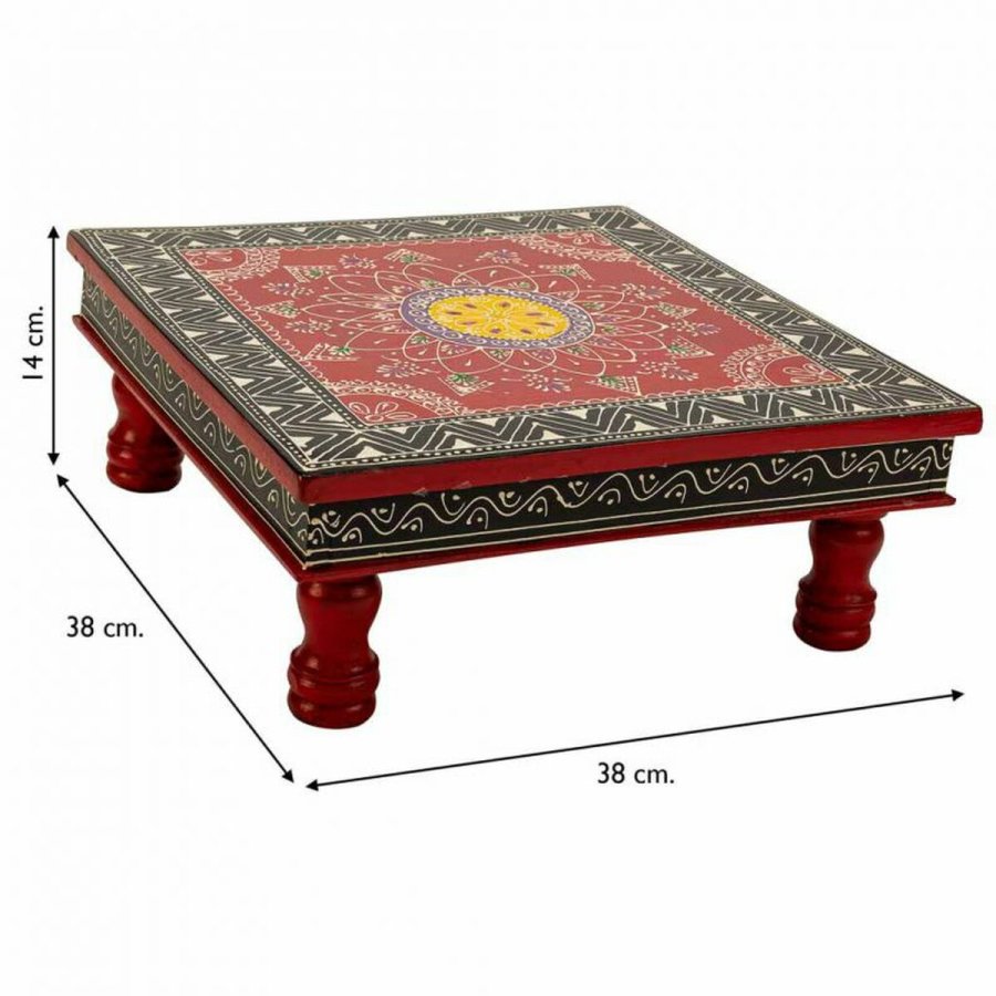 Sofabord Alexandra House Living Rd Aluminium Tr MDF 38 x 14 x 38 cm #5