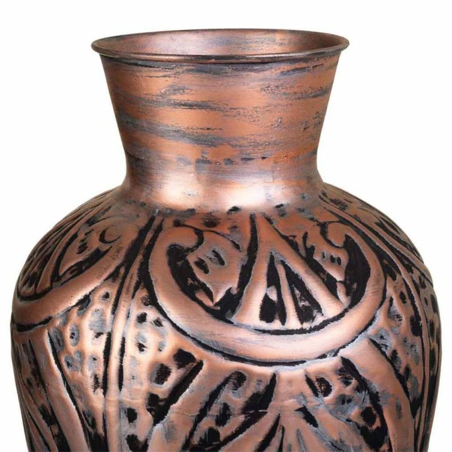 Vase Alexandra House Living Bronze Jern 24 x 54 x 24 cm #4