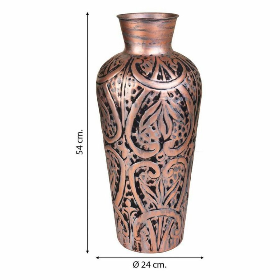 Vase Alexandra House Living Bronze Jern 24 x 54 x 24 cm #7