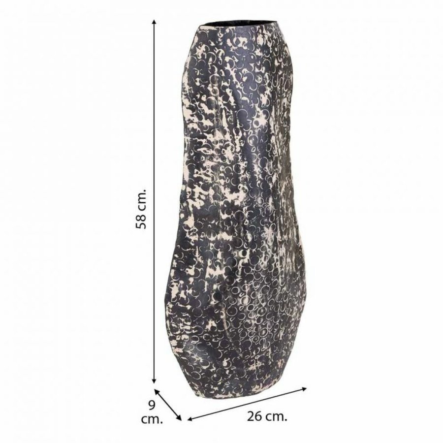 Vase Alexandra House Living Sort Jern 9 x 58 x 26 cm #7