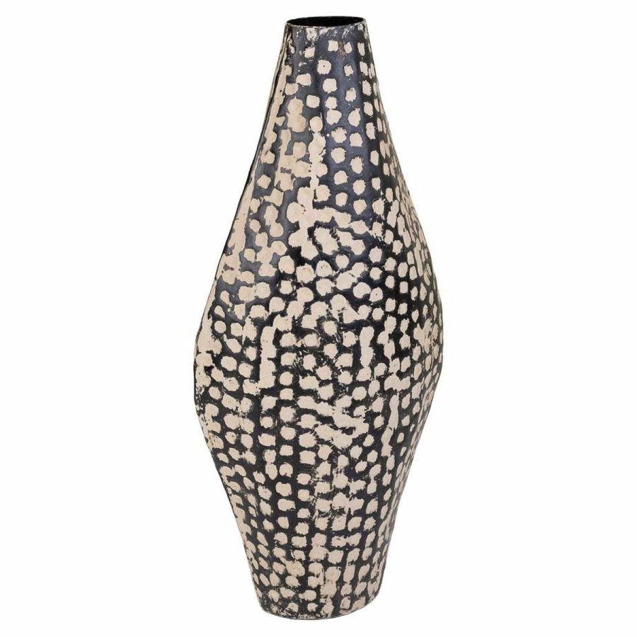 Vase Alexandra House Living Sort Jern 11 x 52 x 23 cm #1
