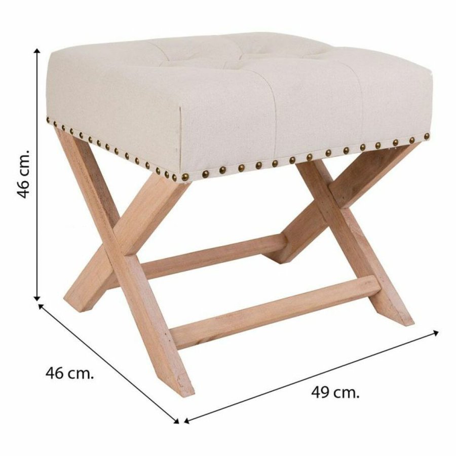 Stol Alexandra House Living Gr Fldefarvet 46 x 46 x 49 cm #37