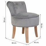 Stol Alexandra House Living Gr Fljl Gummi 46 x 58 x 45 cm #37