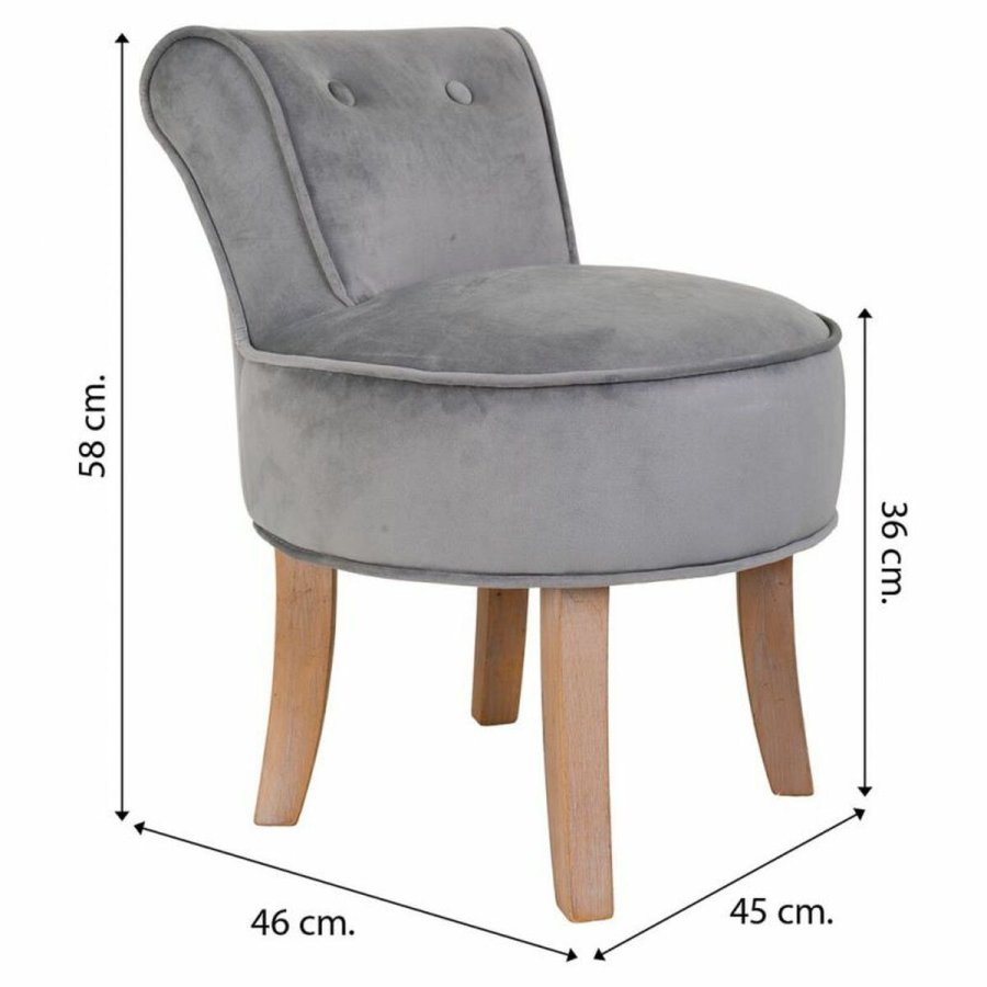Stol Alexandra House Living Gr Fljl Gummi 46 x 58 x 45 cm #37