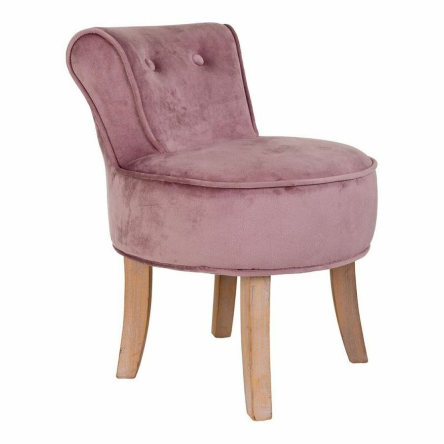 Stol Alexandra House Living Pink Fljl Gummi 46 x 58 x 45 cm #1