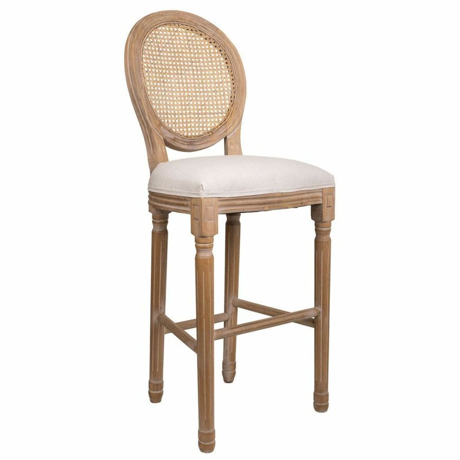 Taburet Alexandra House Living Fldefarvet Spanskrr Gummitr 42 x 121 x 48 cm #1