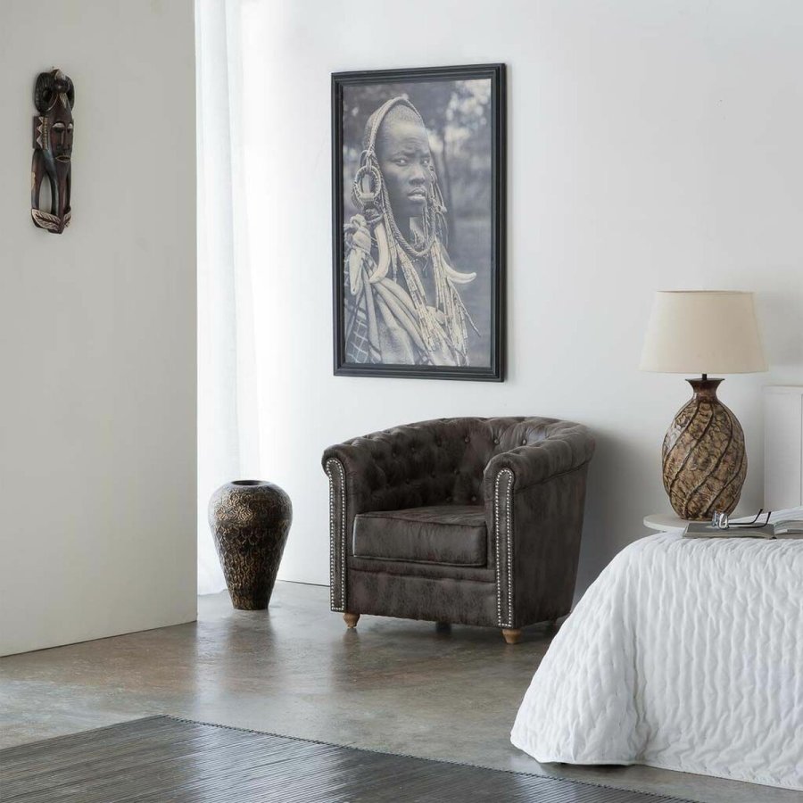 Lnestol Alexandra House Living Brun 80 x 72 x 80 cm Betrk #3