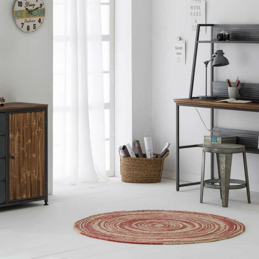 Tppe Alexandra House Living Brun Naturlig fiber 120 x 120 cm Cirkulr #19